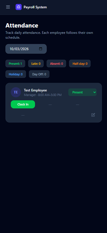 Attendance Mobile